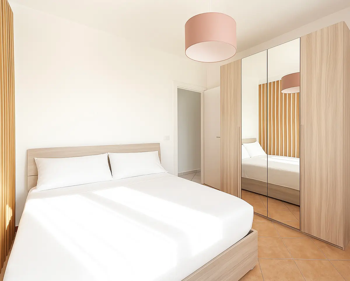 Camera da letto della Suite con vista mare